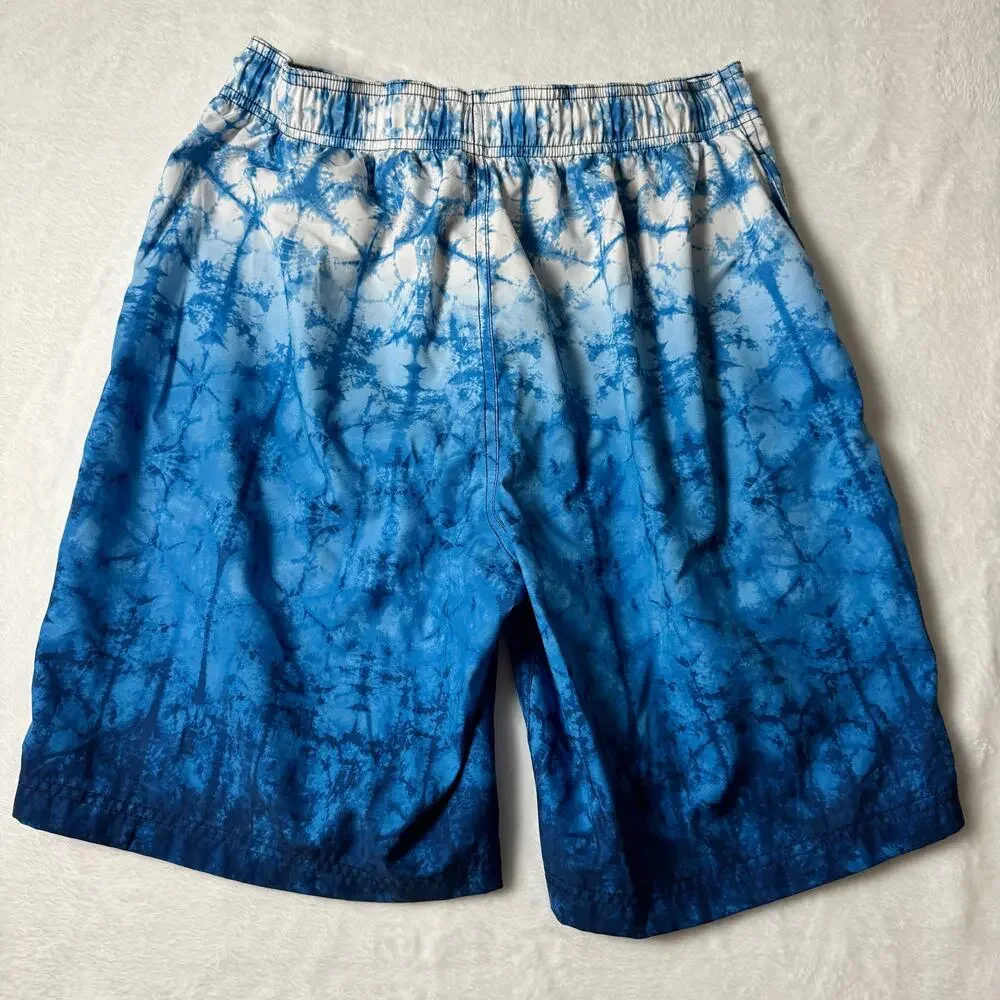 Speedo Blue Swim Trunks Men’s Medium Board Shorts Quick Dry Beach Swimwear